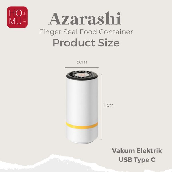 HOMU AZARASHI – Toples Storage Penyimpanan Anti Lempem Kotak Makanan Food Container 500mL