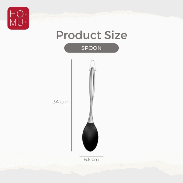 HOMU CHORIKIGU SPATULA SUTIL SILIKON KITCHEN UTENSIL SET GAGANG STAINLESS HANDLE SILICONE BPA FREE