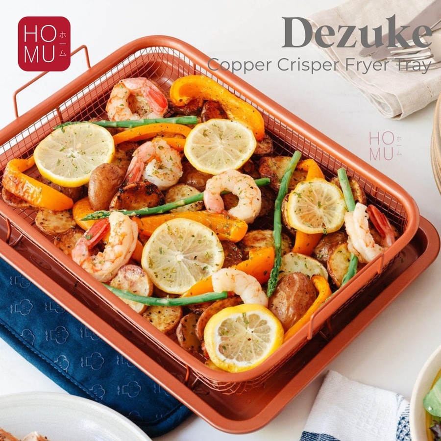 HOMU - DEZUKE Copper Crisper Fryer Tray / Alat Panggang Serbaguna dan Tirisan Minyak