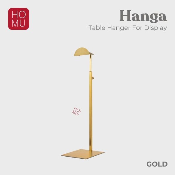 HOMU HANGA – Table Hanger Rak Gantungan Display Tas HeadSet Premium Bahan Stainless Steel Gold