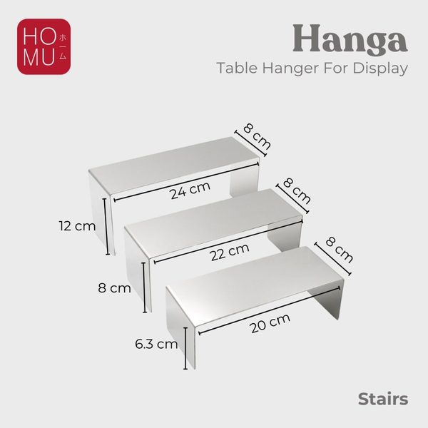 HOMU HANGA – Table Hanger Rak Gantungan Display Tas HeadSet Premium Bahan Stainless Steel Gold