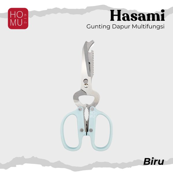 HOMU HASAMI – Gunting Dapur Stainless Heavy Duty Kitchen Shears Pruning Scissors Gold