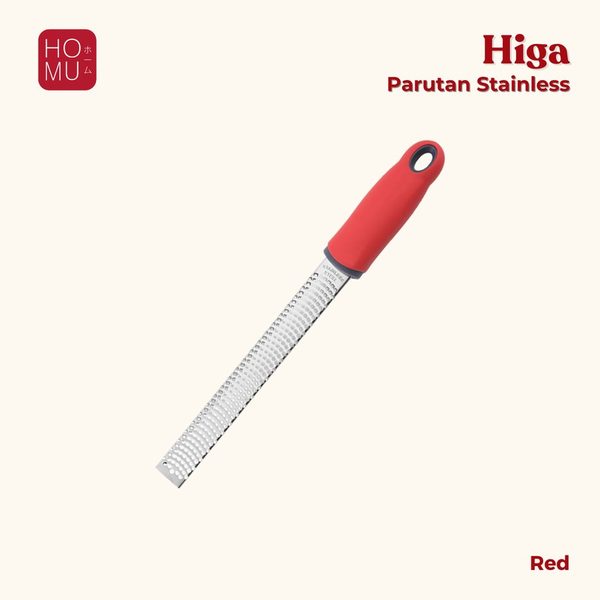 HOMU HIGA Parutan Keju Grater Lemon Zester Stainless Steel Super Tajam Anti Karat Panjang 32cm