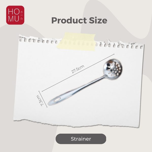 HOMU Hishaku Stainless Soup Ladle Strainer Centong Sup Sendok Kuah Saringan HotPot