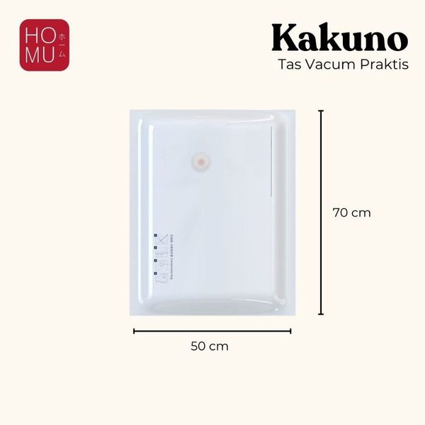 HOMU KAKUNO Vacuum Compression Bag Kantong Plastik Vakum Kompresi Penyimpanan Pakaian Travel Bag