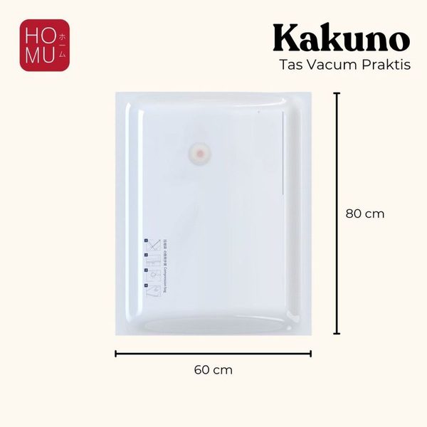 HOMU KAKUNO Vacuum Compression Bag Kantong Plastik Vakum Kompresi Penyimpanan Pakaian Travel Bag