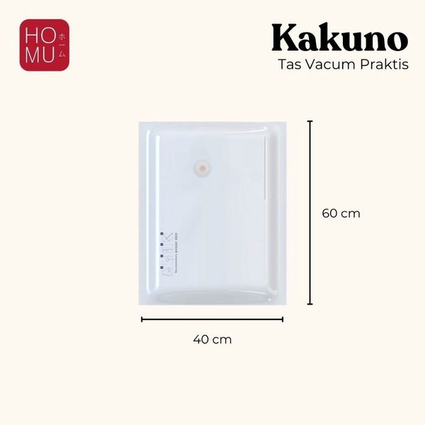 HOMU KAKUNO Vacuum Compression Bag Kantong Plastik Vakum Kompresi Penyimpanan Pakaian Travel Bag