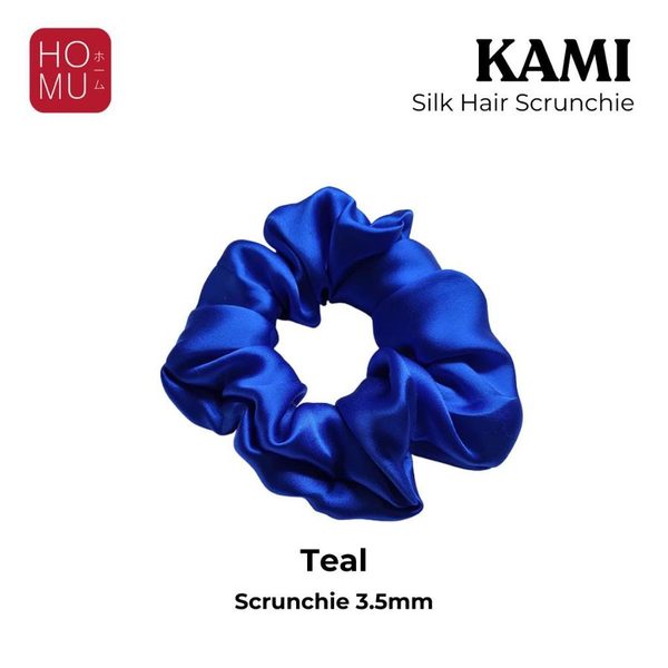 HOMU Kami Real Natural Silk Scrunchie For Hair Ikat Rambut 100% Sutera Asli Organik