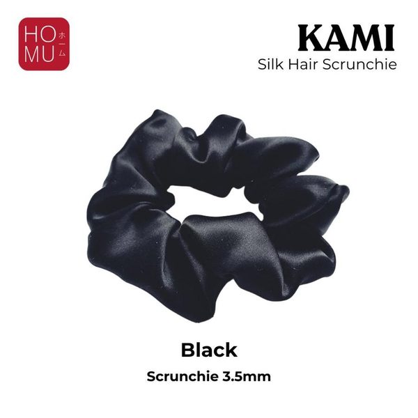 HOMU Kami Real Natural Silk Scrunchie For Hair Ikat Rambut 100% Sutera Asli Organik