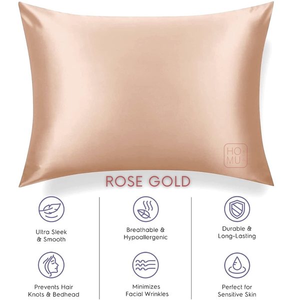 HOMU KUWAKINU 22 100% Natural Mulberry Silk Pillowcase Sarung Bantal Sutra Organik QUEEN SIZE