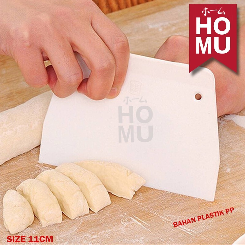 HOMU MINI SCRAPER POLOS ADONAN FONDANT PEMOTONG KUE CAKE PIZZA / Pemotong Adonan