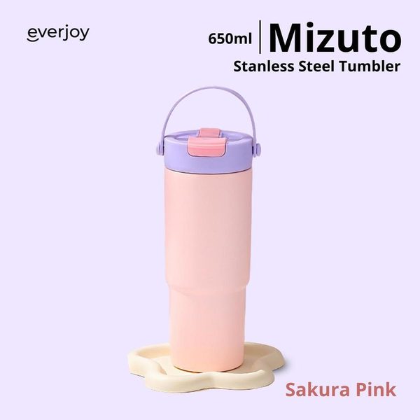HOMU MIZUTO – Tumbler SUS316 Ceramic Coating 630ml Stenless Steel Insulasi Panas Dingin