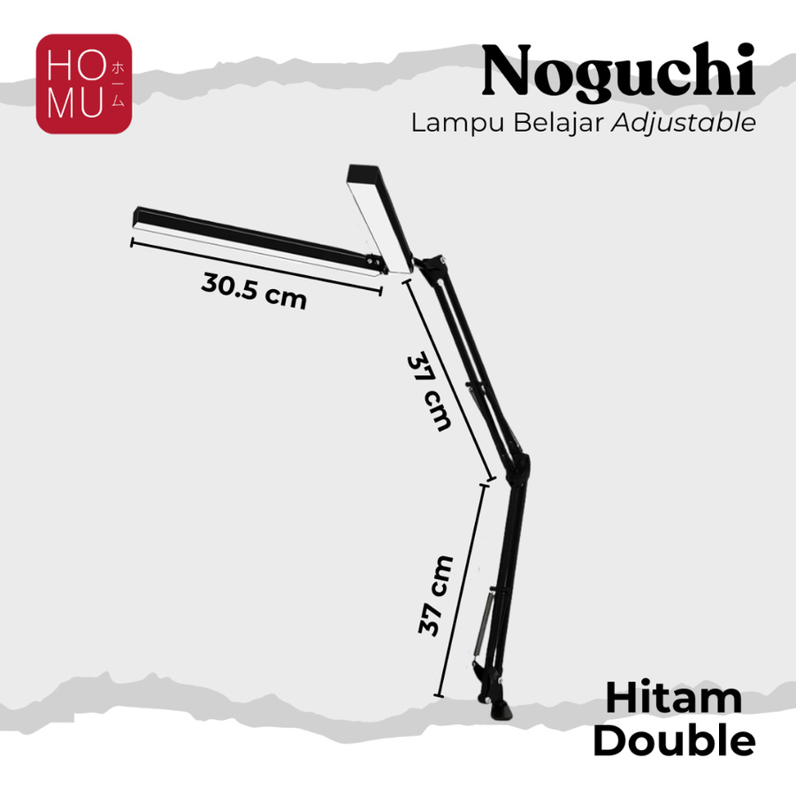 HOMU NOGUCHI – Standing Lampu Meja Arm Stand Full Articulation