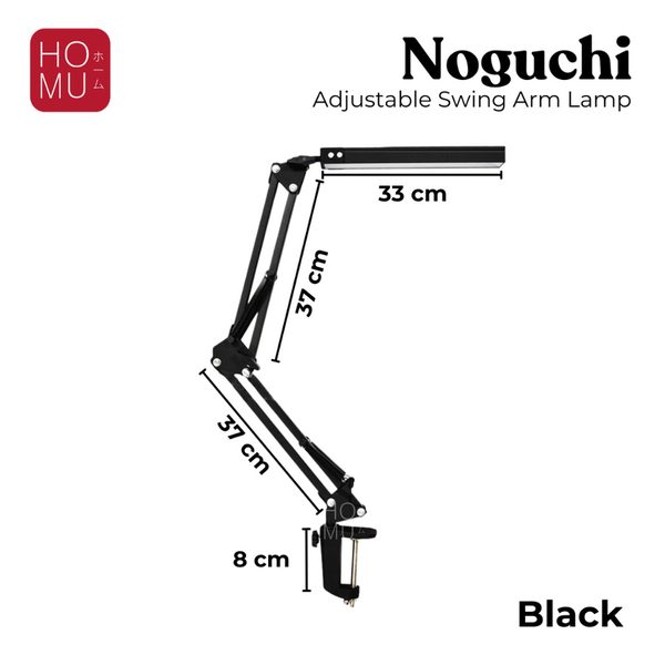 HOMU NOGUCHI – Standing Lampu Meja Arm Stand Full Articulation