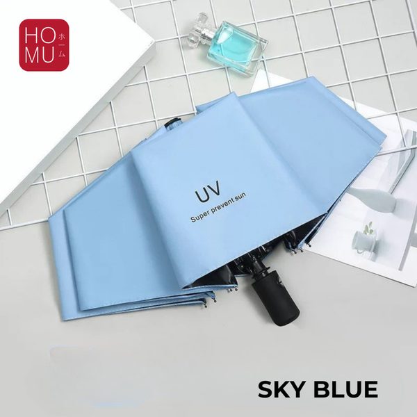 HOMU Payung Lipat Mini Warna Gradasi Pelindung Sinar Matahari Anti UV Small Pocket Umbrella UPF50+