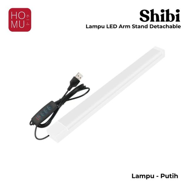 HOMU SHIBI Lampu LED Meja Super Terang untuk Arm Stand 3 Warna Detachable Table Lamp White 3 Color
