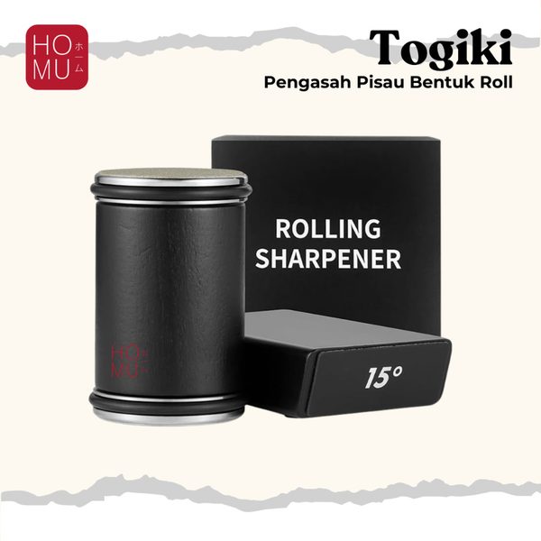 HOMU TOGIKI – Pengasah Pisau Rolling Diamond Knife Sharpener Magnetik Premium Sudut 15 dan 20 Derajat