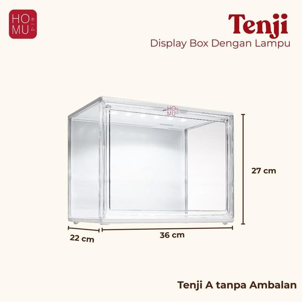 HOMU TOMEI XL – Transparent Storage Display Box Kotak Penyimpanan Sepatu Tas Buku Transparan Magnet