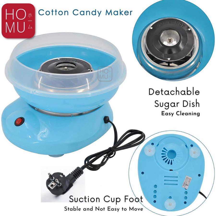 HOMU WATA AME COTTON CANDY MAKER MESIN PEMBUAT GULA KAPAS PERMEN GULALI ARUM MANIS