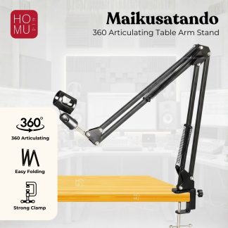 HOMU MAIKUSUTANDO - Stand Microphone / Stand Mic / Arm Suspensi Lazypod / Arm Stand